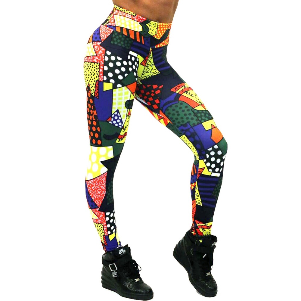Lino Fitness Printed Leggings Romero Britto Womens